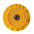 6" X 50 Ply Muslin Yellow Cotton Abrasive Pad for Jewelry and Metal Polishing (OEM Supported)
