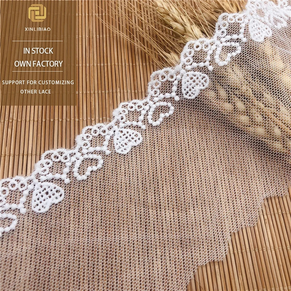 French Mesh Embroidery Lace Handmade Water-Soluble Fabric for Wedding Dresses for Shoes and Bags-Bar Code Wholesale Milk Silk