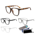 Fashion Eyewear Frame Optical Glasses PC square Oversized Designer Plat Lens Women Men Glasses 2024