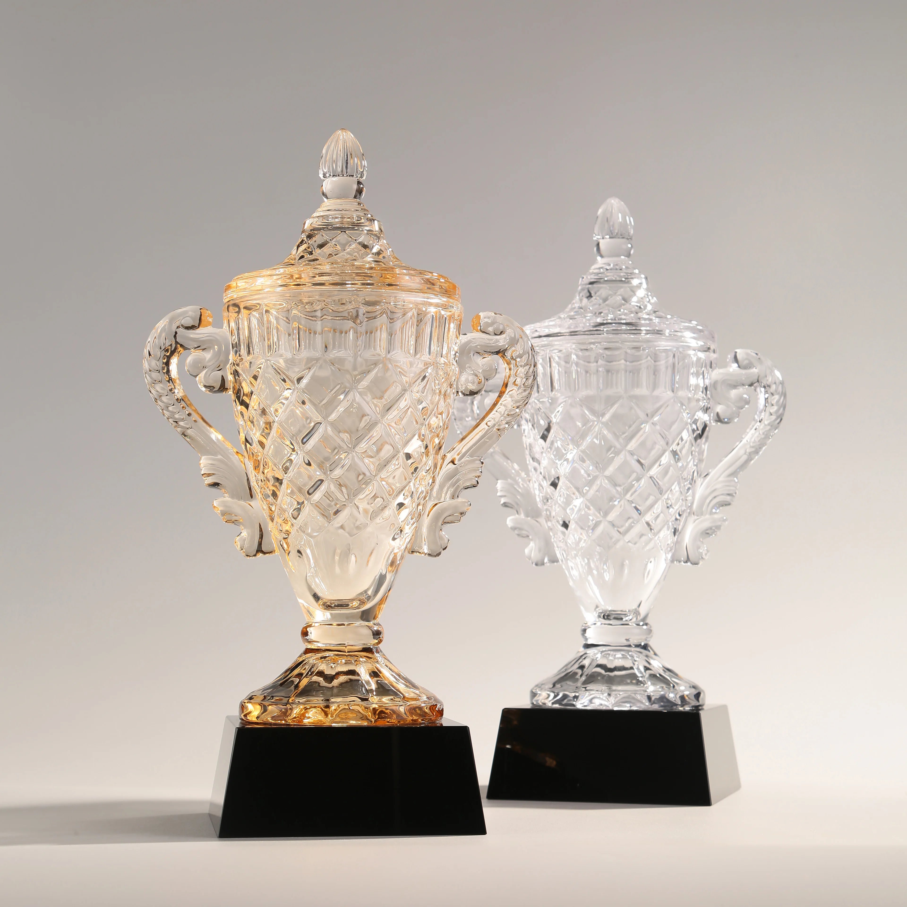High Grade Winner Custom Awards Blank K9 Crystal Glass Awards Trophies Crown Cup Awards for Sports Business Souvenir Gifts