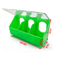 G2193 Three Hole Plastic Feeder Hot Sale Pigeon Feeder Brown and Green Available