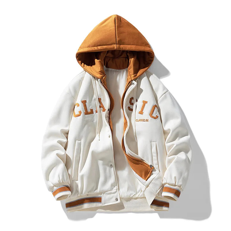 Shinesia OEM MenS Vintage Sherpa Fleece Nylon Cotton Jacket Homme Custom Men Fashion Winter Jacket Bundle Hoodie Jacket for Men