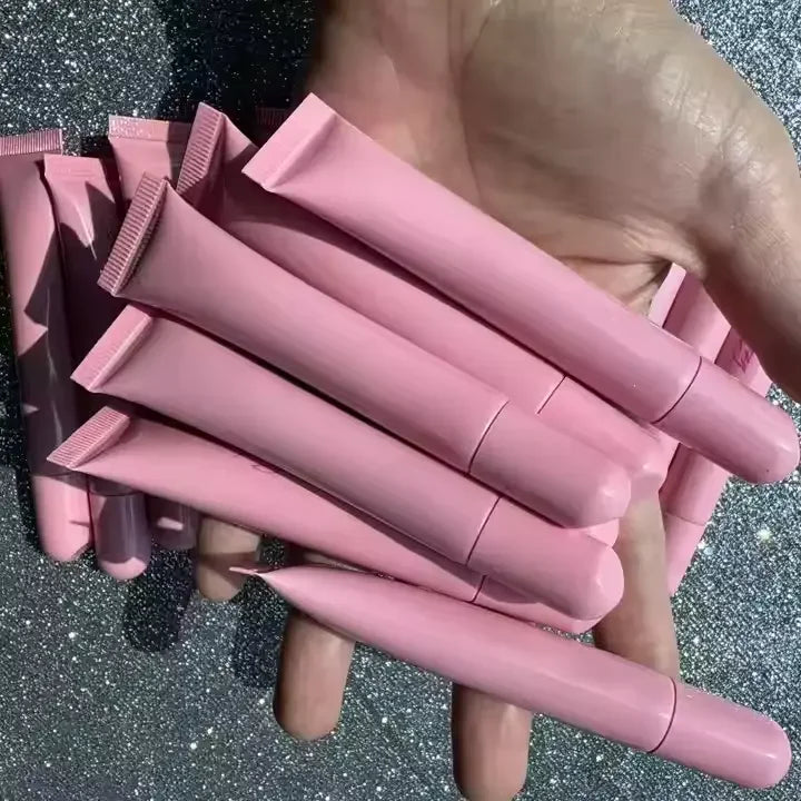 Custom Vegan Peptide Lip Treatment Balm Private Label Lip Gloss with Eco-Friendly Lip Gloss Packaging