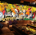 Modern Graffiti Wallpaper 3d Self Adhesive Wall Paper Mural Bedroom Wall Decor