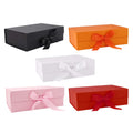 Logo Printed Creative Magnetic Gift Foldable Packaging Packaging Boxes With Ribbon