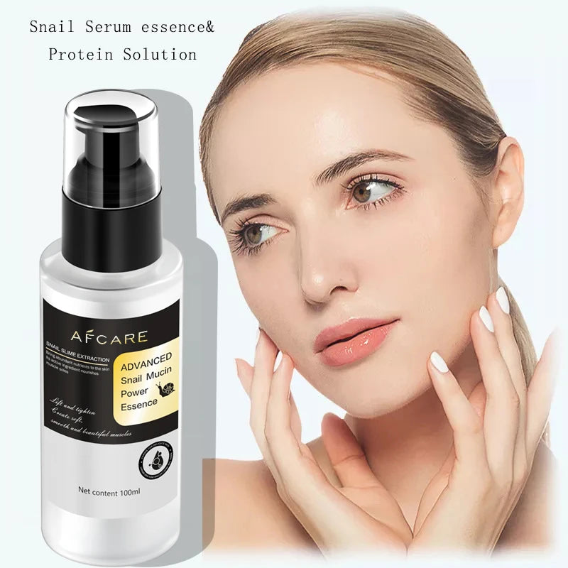 OEM Korean Natural Hydrating Hyaluronic Acid Face Serum Fragrance-Free Snail Secretion Aloe Vera Shea Butter Moisturizing