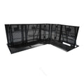 KKMark Custom Black Silver Quick Lock Aluminum Detachable Portable Foldable Crowd Control Barrier System with Easy Replace