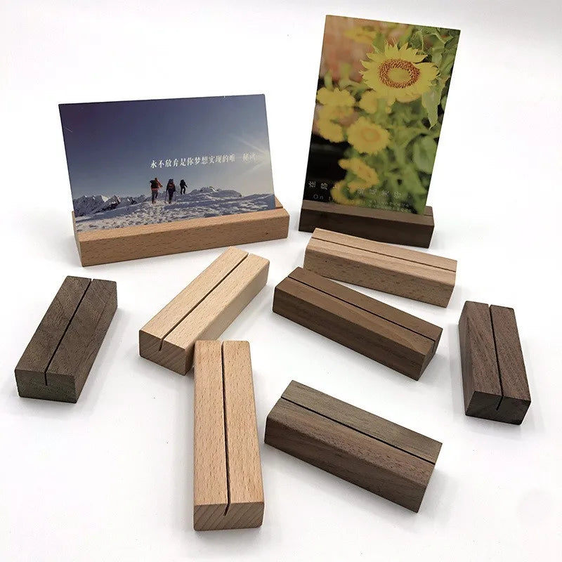 Wooden Card Stand  Wooden Display Wooden Product for Price Label