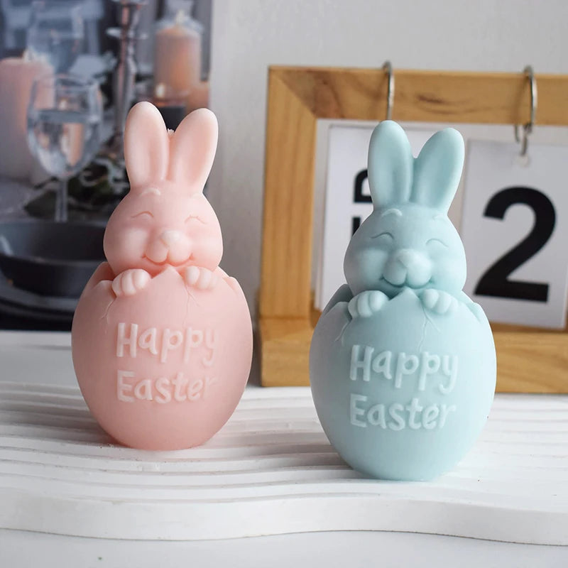 3D Easter Bunny Silicone Mold for Cake & Soap Making for Resin Craft & for Rabbit Crafting