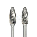 Type H Torch-shaped Rotary File Carbide Burr with Single Double Cut Tooth 2.35mm 3mm 6mm Shank Grinding Bits
