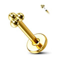 Wholesale Titanium F136 Nose Studs Piercing Threadless Push Pin Ear Lip Studs Body Jewelry