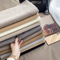 2021new Plain Color Scarf Pashmina Shawl Cashmere Hijab Blanket Shawls Scarf Headscarf With Short Beard for Muslim Women Gift