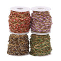 Colorful Enamel Sun Drop Link Chains for Jewelry Making Women Chokers Bracelet Necklaces Accessories Findings