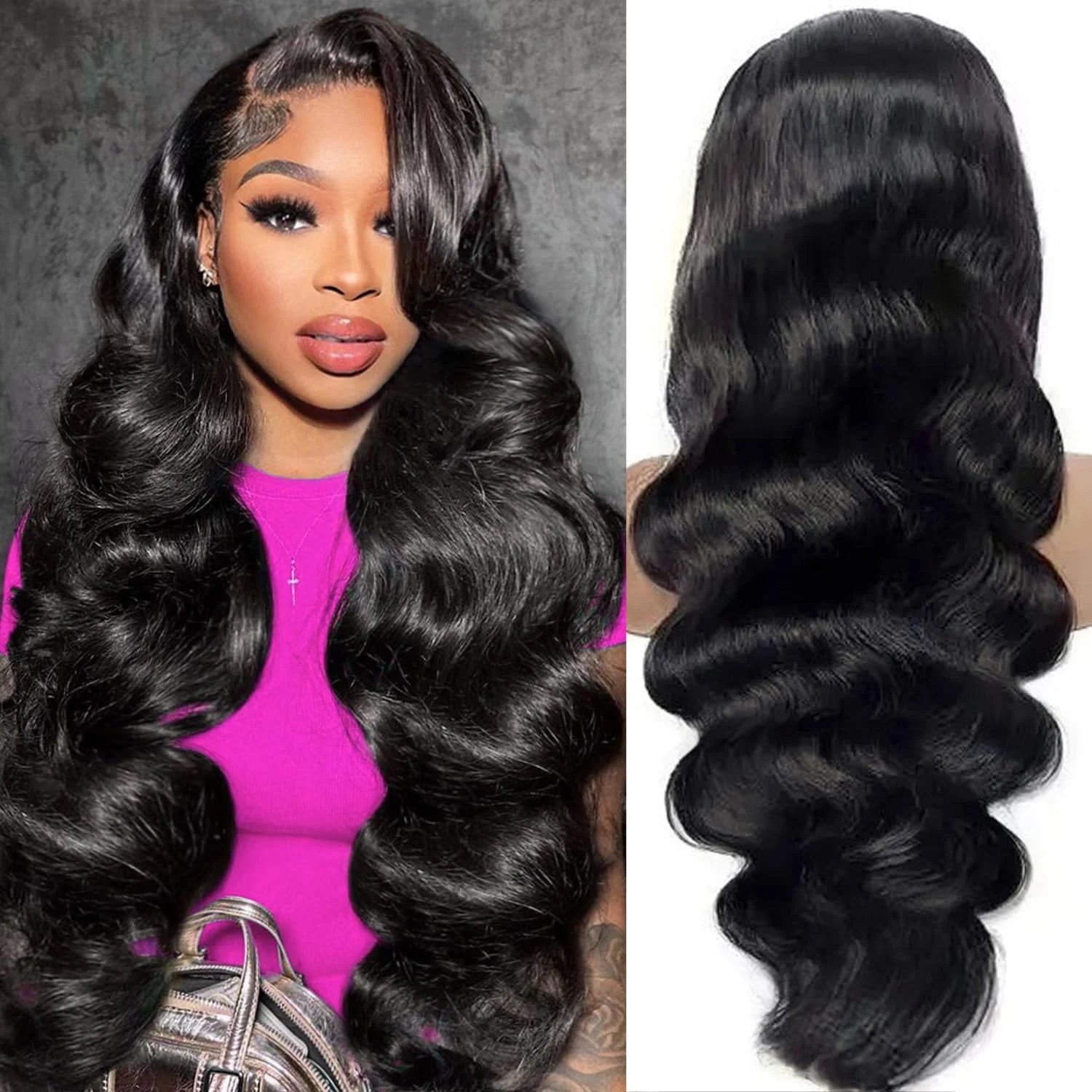 Inventory Raw Vietnamese Human Hair Body Wave 13*4 Lace Front Wigs Human Hair Wholesale  HD Lace Frontal Wigs for Black Women