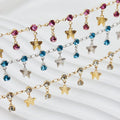 Wholesale Factory Fashion Popular Copper Chain Rhinestone butterfly Pendant Fringe Chain DIY Bracelet Necklace Antique Necklace