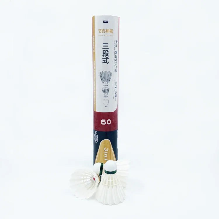 Dmantis Brand Wholesale 3in1 Super Duck Feather Badminton Shuttlecock for Training and Competition
