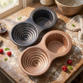 Non-stick Heavy Gauge Carbon Steel 2 Cup Jumbo Large Bakeware Novelty Giant Cupcake Pan and Cake Baking Mold Tools
