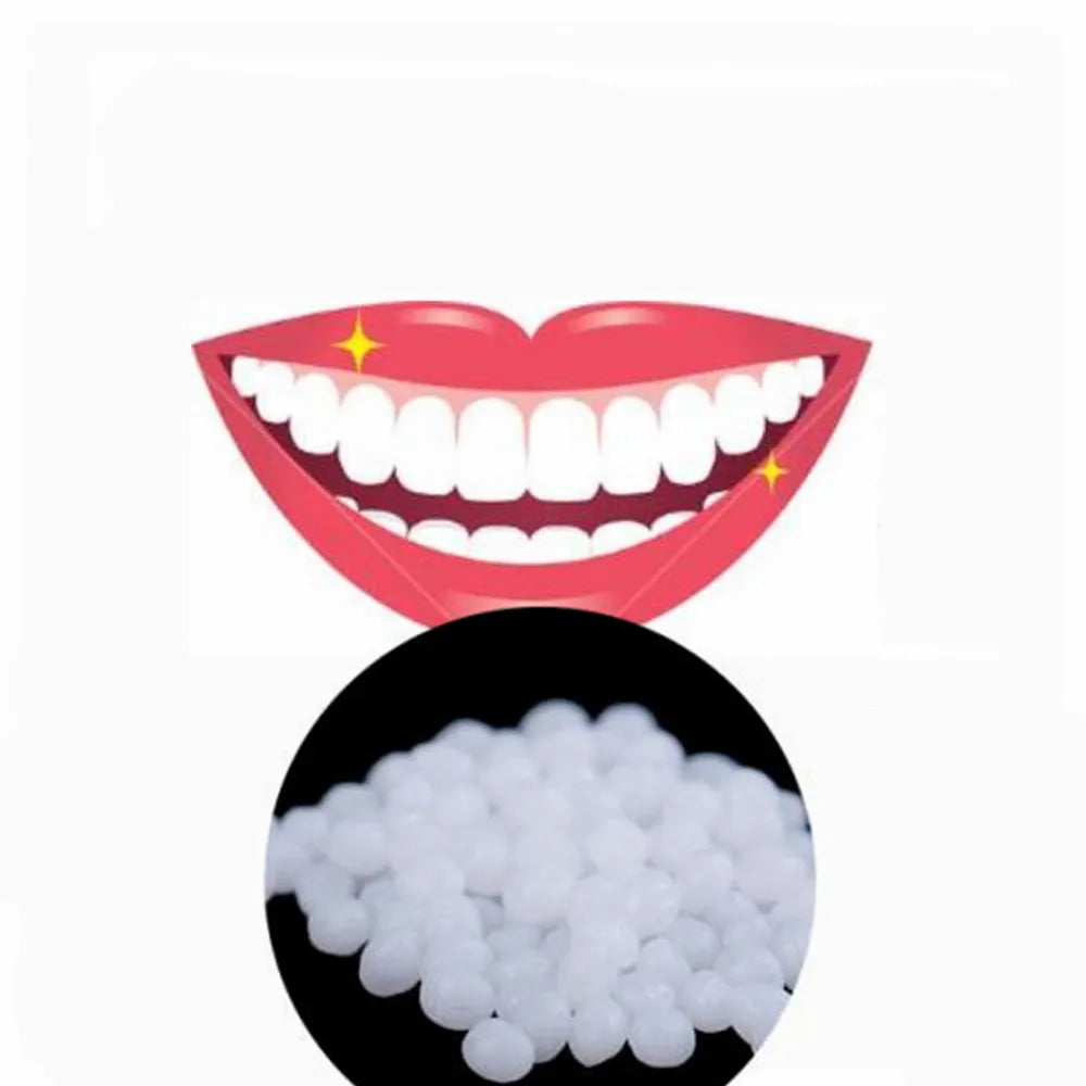 3Colors Temporary Dental Oral False Fake Teeth Tooth Filling Repair Smile Snap on Veneers Dentures Case Paste Adhesive Beads MegaBDM