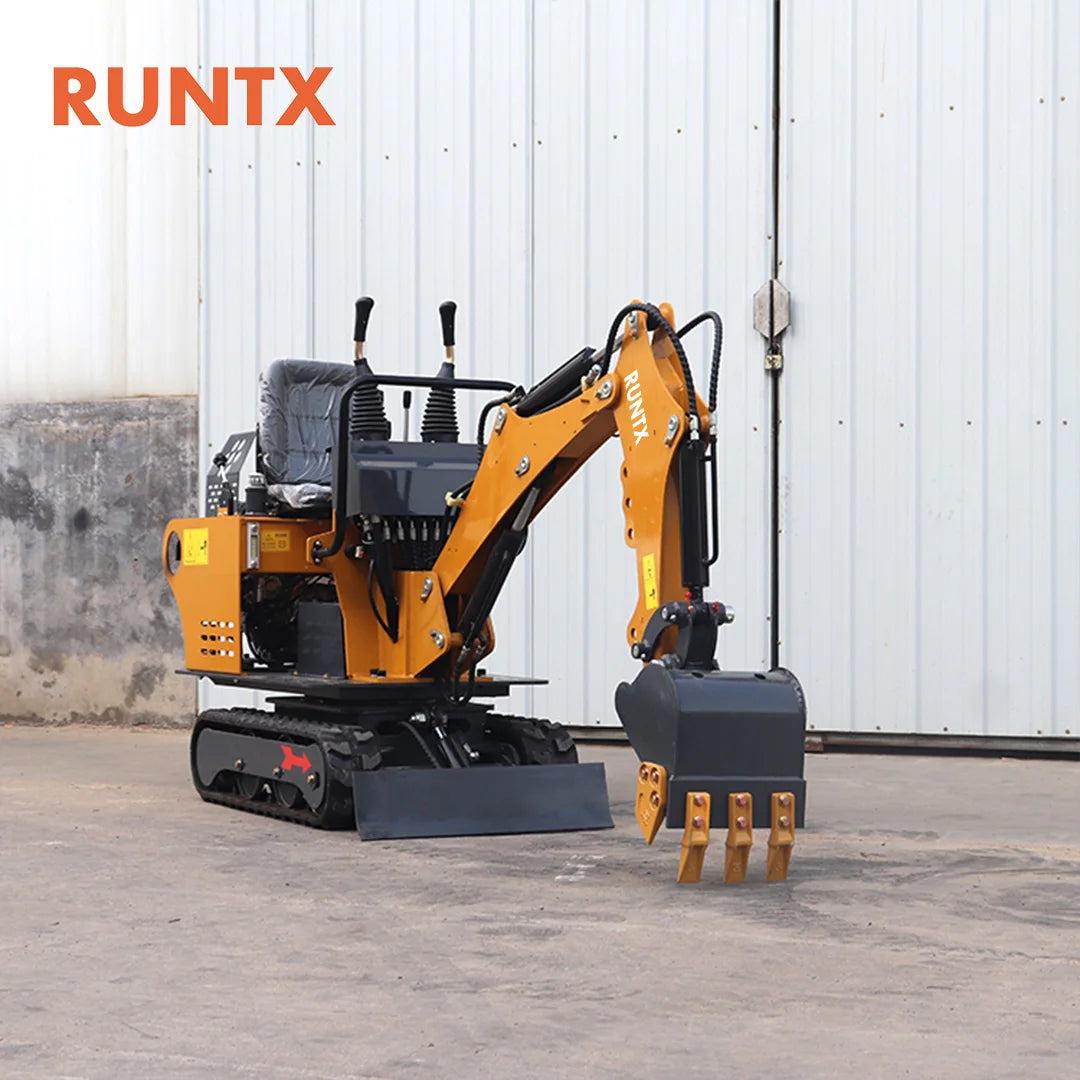 RUNTX New Excavator 0.8ton 1ton 1.2ton Crawler Excavator with Optional EURO 5 Engine