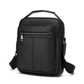 Custom LOGO Men's Pu Leather Business Shoulder Bag Durable Messenger Bag Pouch Organiser Waterproof Crossbody Bag