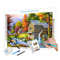 N-2148 DIY Diamond Painting 5D Full Square Drill Custom Diamond Dot Painting Landscape Flower Vase Canvas Printed DIY Handwork