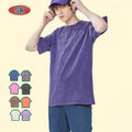 Custom Screen Print Blank 100% Cotton Men's T-shirts With Acid Washed T-shirt