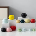 BAMBUS Wholesale Custom Design Empty Porcelain Tins Canisters Airtight Bone China Eco-Friendly Tea Cans Custom Logo for Matcha