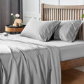 Soft Cooling Bamboo Locell Bed Sheets Set Organic Rayon Bamboo Sheets Set Luxury Silky Hotel Bamboo Bedding Set