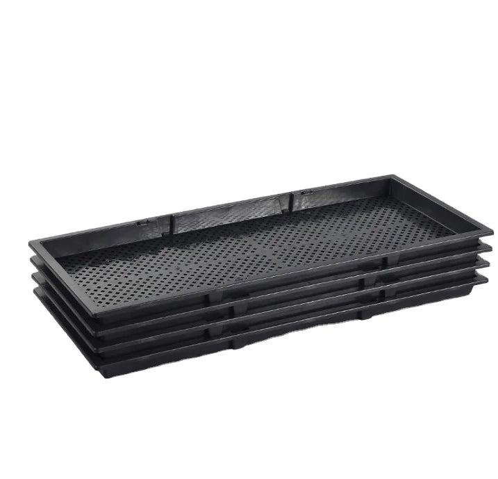 Rectangle Plastic Nursery Tray for Germination for Microgreen Seedlings and Vertical Aeroponics System