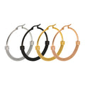 2026 New Arrivals 18K Gold Plated Stainless Steel Hoop Earrings Fashionable Jewelry Design for Women for Weddings Parties Gifts