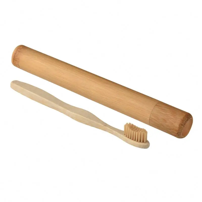 Tingsheng Eco-Friendly Disposable Toothbrush with Bamboo Handle Manufacturer's Cheap Price Wood-Handled Toothbrush