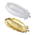 Hot Sale Feather Plate Resin Mold Trinket Dish Silicone Mold