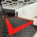 Heavy Duty DIY Garage Floor Tiles - Interlocking PP Plastic Carpet Mat for Auto Shop Home Gym & Detailing Bay - Easy to Install