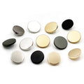Buttons Round Matt Gold Custom Flat Around Shank Metal Button for Clothing