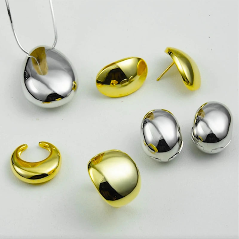 ICEBELA Jewelry 925 Sterling Silver Gold Plated Crystal Water Drop Jewelry Set Female Big Glossy Fine Jewelry Set
