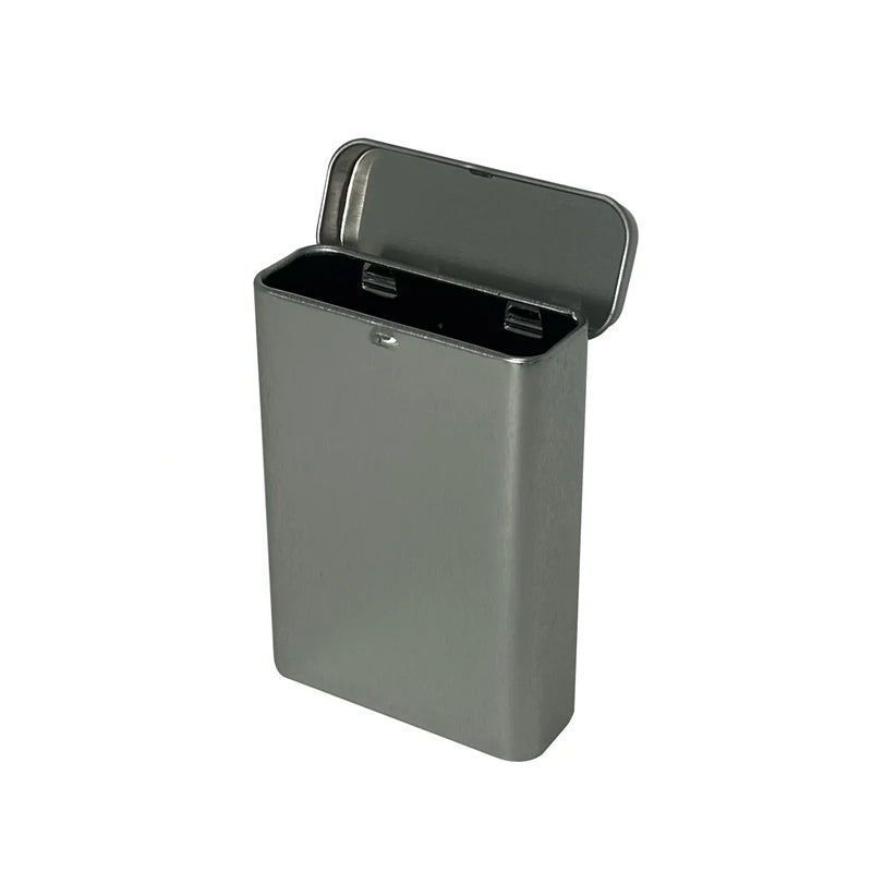 Small Mint Candy Chocolate Packing Mini Tablet Natural Metal Tin Box With Hinge Lid