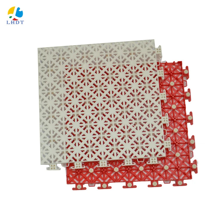 Manufacture pp Plastic Flooring Outdoor Interlocking Sports Tiles Backyard Decking Tiles