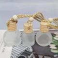 Factory Hot Sale 6ml 8ml Transparent Frosted Car Glass Aromatherapy Perfume Bottle Glass Bottle Eco-friendly Cork Cap