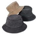 Multi-Color Washed Cotton Bucket Hat for Men Women Daily Use Sports Summer Travel Beach Sun Protection Casual Scene Denim Fabric