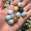 Jade Grade a Jade Zodiac Pig Loose Beads DIY Spare Parts Accessories Accessories Loose Beads Fortune Pig Factory Wholesale