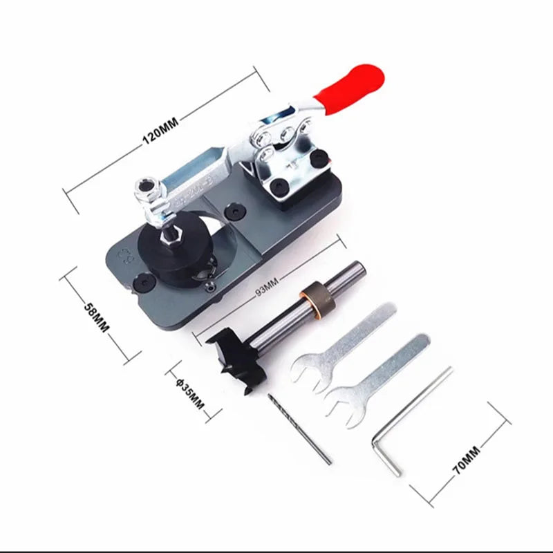 35MM Door Panel Woodworking Hinge Drilling Machine for Positioning Hole Drill Bits on Wood Panels