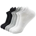 Performance Men Cushioned Terry Sole Ankle Sports Socks for Athletic Running Fitness with Heel Tab