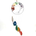 HZ Diy Wholesale Tumbled Stone Chips Wind Chime Agate Slices Wind Bell Colorful Geode Agate Wind Chime for Souvenir