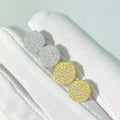 Customized Women Fine Jewelry Valentine's Gift Hiphop Stud Earrings Screw Back Real Round Cut VVS Moissanite Earring