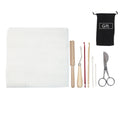 25*25*3cm 8 PCS Mesh Canvas Kit with Latch Hook Tools Silver Scissor PP Bag DIY Rug Hooking Tapestry