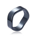 Wholesale Factory Price 6mm Width Natural Original Magnetic Hematite Stone Rings Size 5 Healing Power Health for Men or Women