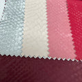 PFAS FREE Latest Fashional Customized Style Snake Texture 4 Way Stretch Knitted Backing Pu Leather Fabric for Women's Leggings