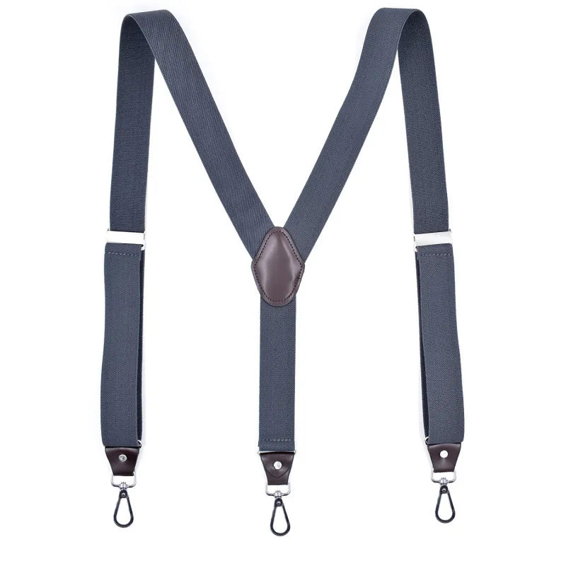 Men Women Y Back Suspender 1 Inch Elastic Adjustable Boy Suspenders With 4 Sturdy Clips