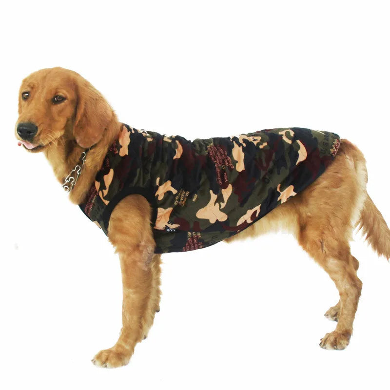 XS~6XL Dog Cotton Vest for Autumn/Winter Pet Apparel Thickened Cotton Jacket for Golden Retriever Medium to Large Breeds