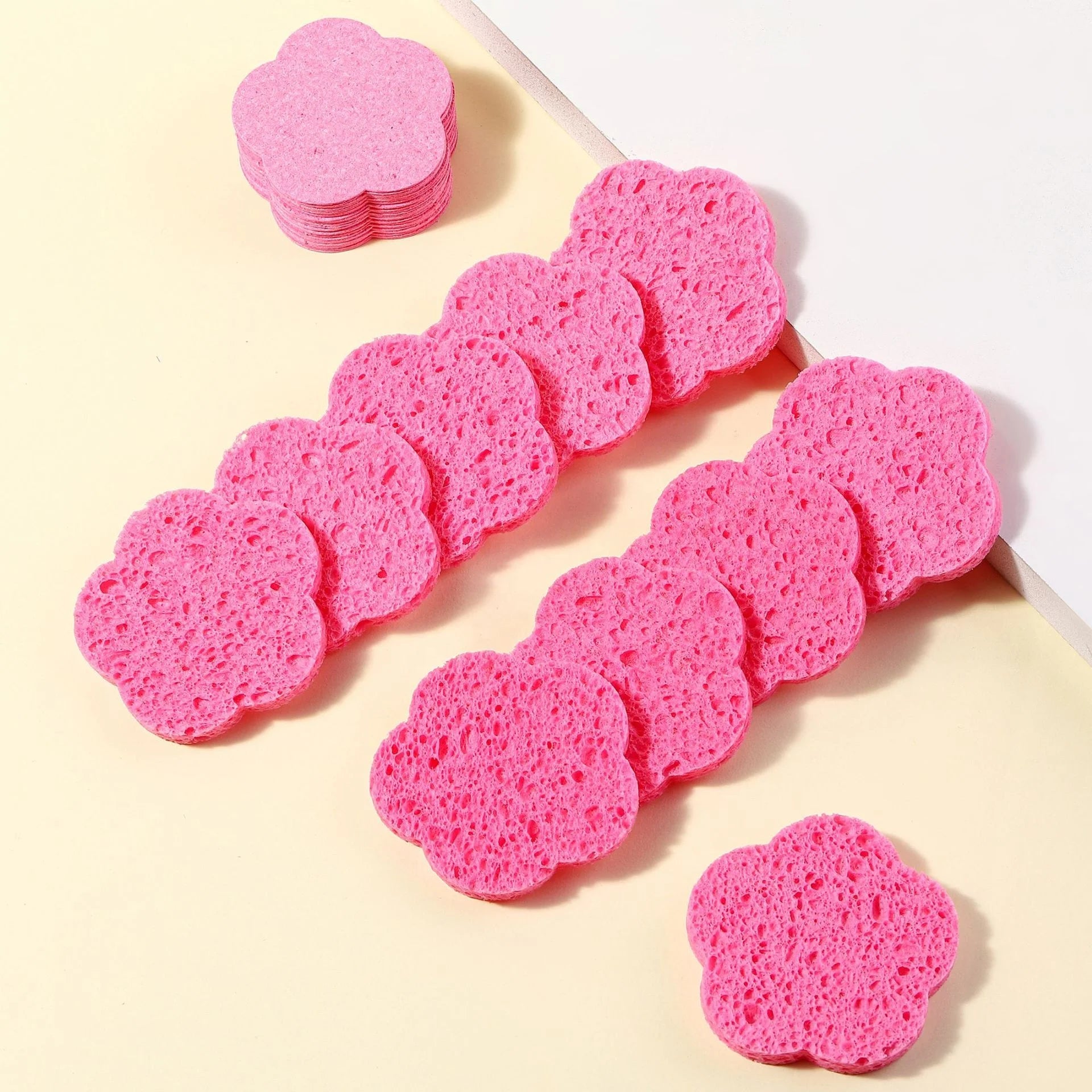 Woxin Convenient Travel Disposable Compressed Wood Pulp Cellulose Facial Cleansing Makeup Sponge